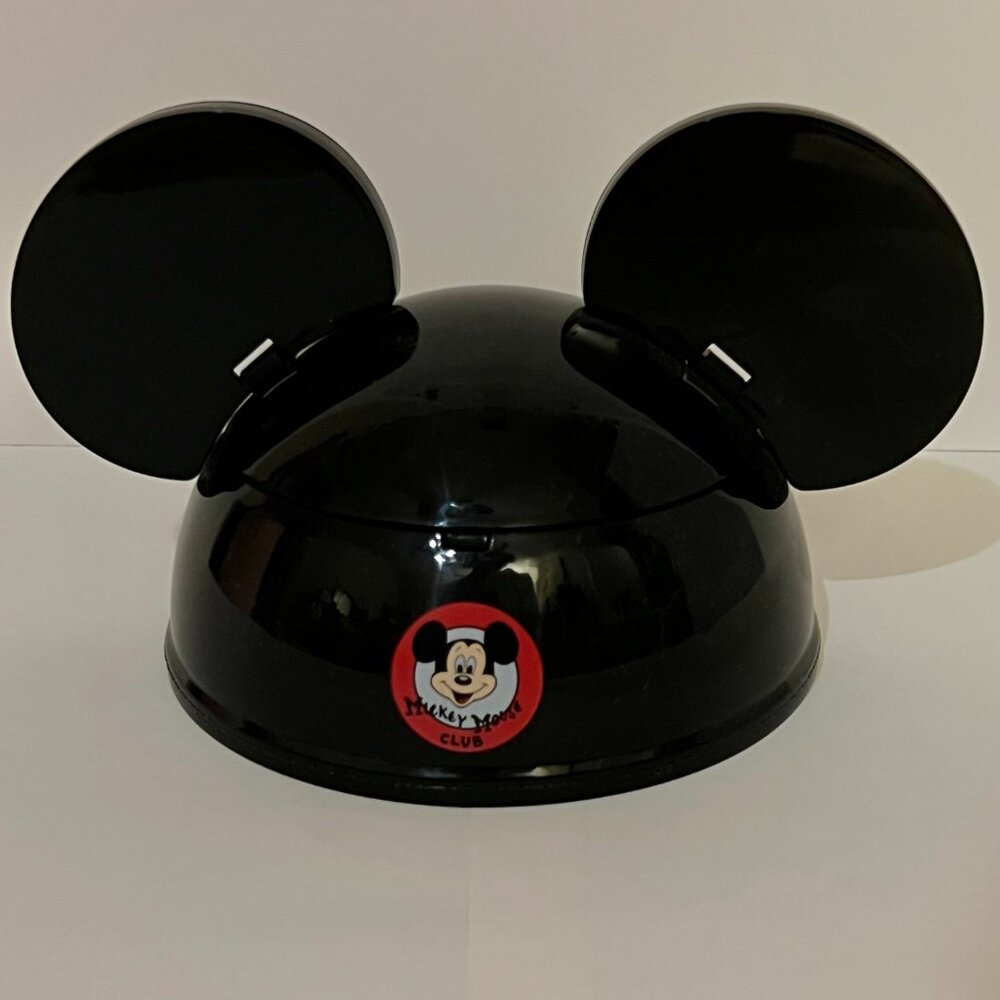 Disney Parks Mickey Mouse Club Ear Hat Ice Cream Bowl Popcorn Container